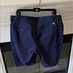 Tommy Bahama Dark Blue Shorts with Orange Accent
